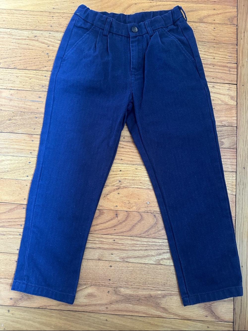 Bonpoint Navy Cotton Blend Trousers